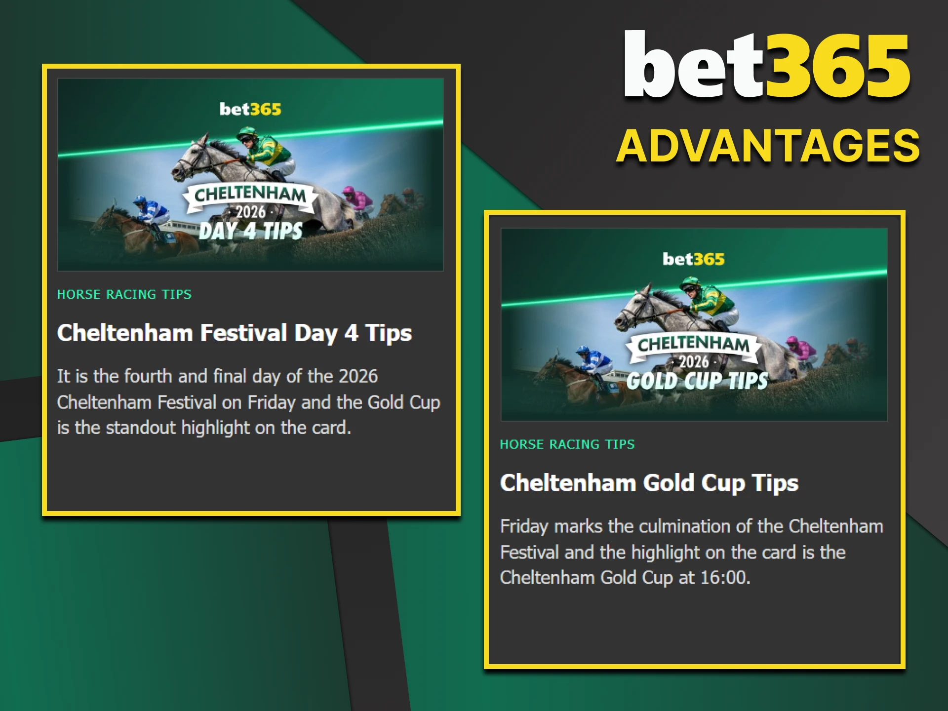 Find great odds and live horse racing action at Bet365.